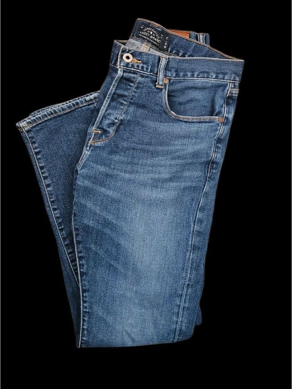 Lucky Brand Medium Wash Slim Straight Denim Blue Jeans W30/L32